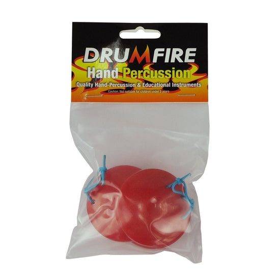 Drumfire Finger Castanets Plastic (Red)