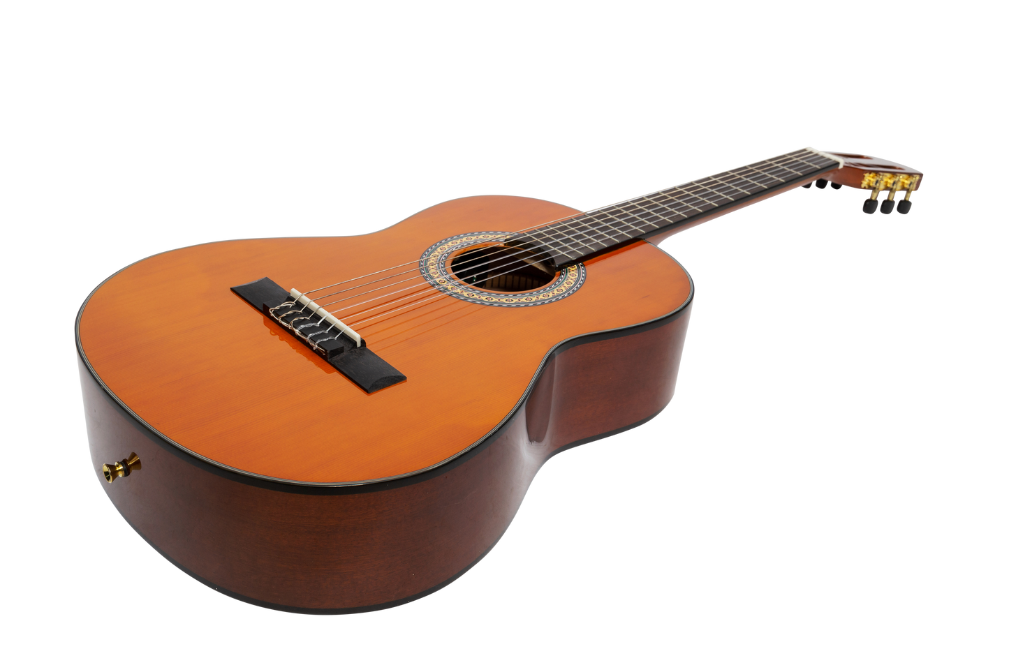 Martinez G-Series 3/4 Size Classical Guitar with Tuner (Amber-Gloss)