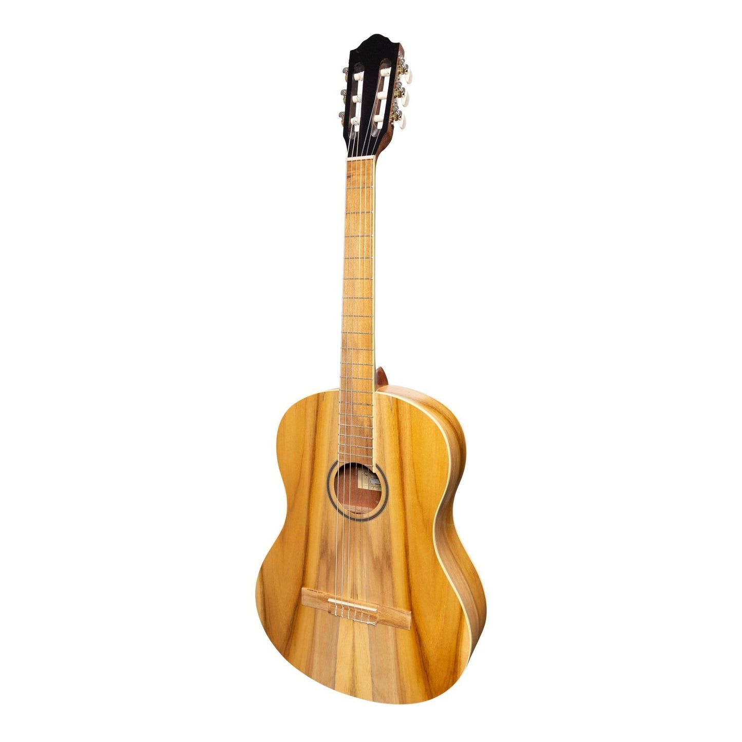 Martinez 'Slim Jim' Full Size Student Classical Guitar Pack with Built In Tuner (Jati-Teakwood)