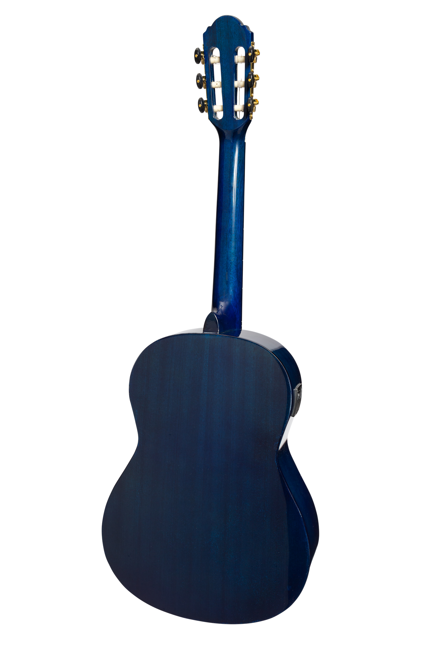 Martinez 'Slim Jim' G-Series 3/4 Size Student Classical Guitar Pack with Built In Tuner (Blue-Gloss)