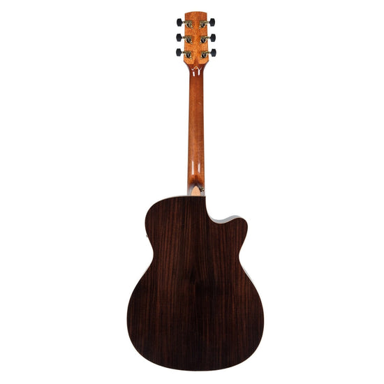 Timberidge '3 Series' Left Handed Spruce Solid Top Acoustic-Electric Small-Body Cutaway Guitar with 'Tree of Life' Inlay (Natural Gloss)