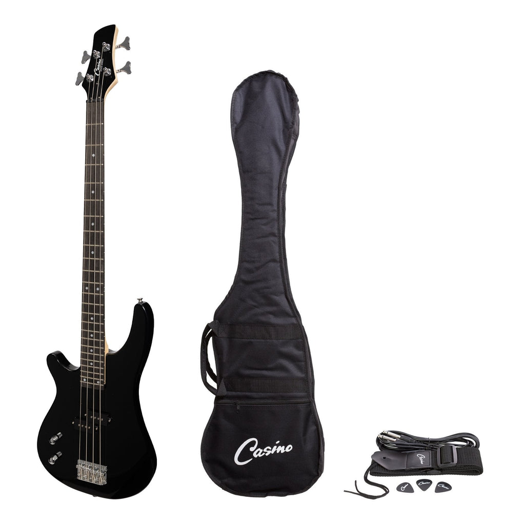 Casino '24 Series' Left Handed Tune-Style Electric Bass Guitar Set (Bl –  jademcaustralia