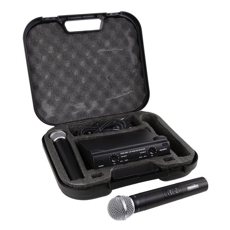 SoundArt Dual Channel Wireless Microphone System with 2 x Handheld